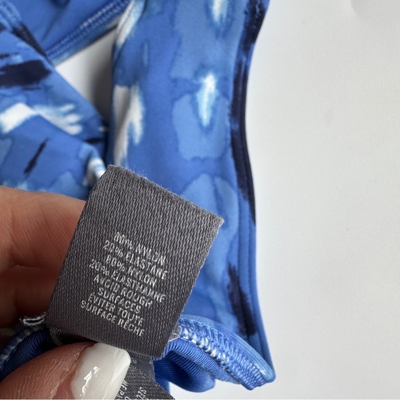 Aerie Blue and White Swim Bottoms Classic Cut Size S - Picture 5 of 6